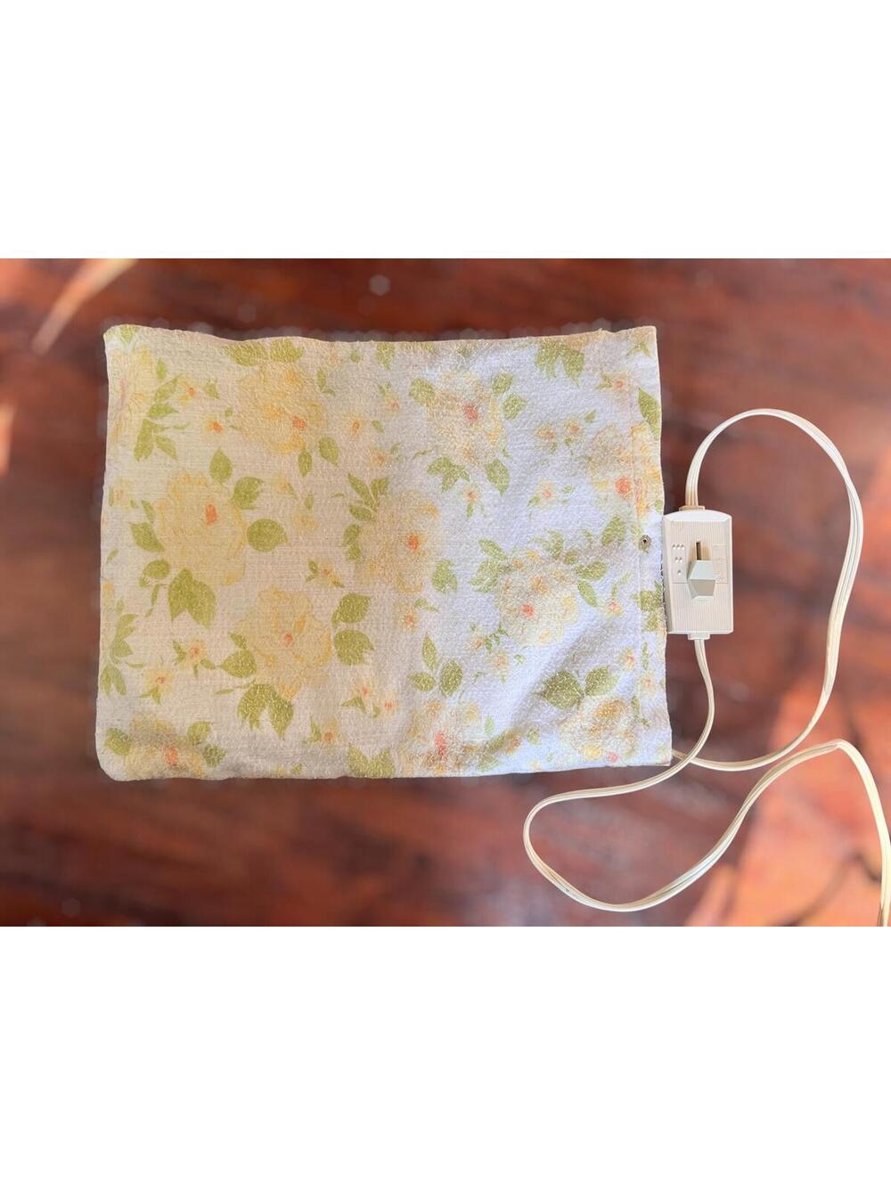 Vintage Heating Pad Floral Pattern Cover MCM
